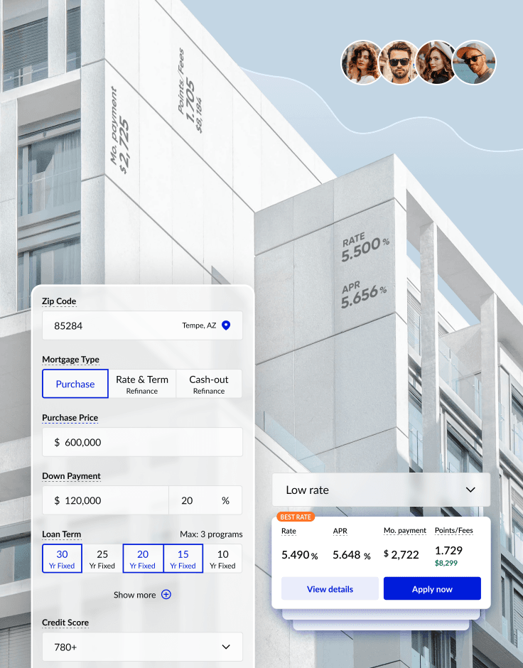 Suitable for both purchase and refinancing purposes. Also, it allows users to select up to 3 loan terms simultaneously and then easily compare the results. 